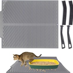 Cat Litter Mat 41 x 50.9 cm Waterproof Cat Litter Tray Mat Cat Litter Tray Mat Grey Cat Litter Mat Cat Litter Mat 41 x 50.9 cm Waterproof Cat Litter Tray Mat Cat Litter Tray Mat Grey Cat Litter Mat
