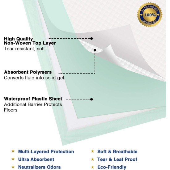 Cat Litter Pads Cat Litter Tray Pads Training Pads for Cats 16.9" x 11.4" Pack of 30 Cat Litter Pads Cat Litter Tray Pads Training Pads for Cats 16.9" x 11.4" Pack of 30