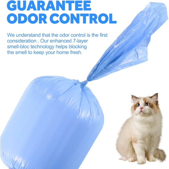 Cat Litter Refills, Pack of 6 Refill Cassettes for Cat Litter Disposal Bucket, Refill Cassettes Alternative Compatible with Litter Genie Refill and Litterlocker Cat Litter Refills, Pack of 6 Refill Cassettes for Cat Litter Disposal Bucket, Refill Cassettes Alternative Compatible with Litter Genie Refill and Litterlocker