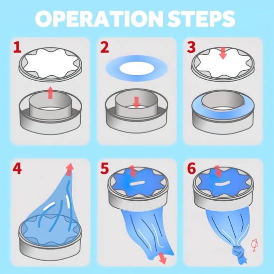 Cat Litter Refills, Pack of 6 Refill Cassettes for Cat Litter Disposal Bucket, Refill Cassettes Alternative Compatible with Litter Genie Refill and Litterlocker Cat Litter Refills, Pack of 6 Refill Cassettes for Cat Litter Disposal Bucket, Refill Cassettes Alternative Compatible with Litter Genie Refill and Litterlocker