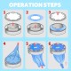Cat Litter Refills, Pack of 6 Refill Cassettes for Cat Litter Disposal Bucket, Refill Cassettes Alternative Compatible with Litter Genie Refill and Litterlocker Cat Litter Refills, Pack of 6 Refill Cassettes for Cat Litter Disposal Bucket, Refill Cassettes Alternative Compatible with Litter Genie Refill and Litterlocker