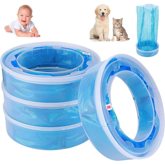 Cat Litter Refills, Pack of 6 Refill Cassettes for Cat Litter Disposal Bucket, Refill Cassettes Alternative Compatible with Litter Genie Refill and Litterlocker Cat Litter Refills, Pack of 6 Refill Cassettes for Cat Litter Disposal Bucket, Refill Cassettes Alternative Compatible with Litter Genie Refill and Litterlocker