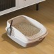 Cat Litter Tray Cat Litter Tray Plastic Cat Litter Box Open Top with Free Scoop Removable Rim Easy Clean 49 x 38 x 23 cm Grey Cat Litter Tray Cat Litter Tray Plastic Cat Litter Box Open Top with Free Scoop Removable Rim Easy Clean 49 x 38 x 23 cm Grey