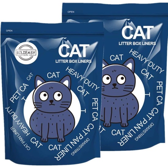 Cat Litter Tray Liners Large with Drawstring, Scratch-Resistant Bags for Medium and Large Litter Trays, 10 Pack (L20 Pack) Cat Litter Tray Liners Large with Drawstring, Scratch-Resistant Bags for Medium and Large Litter Trays, 10 Pack (L20 Pack)