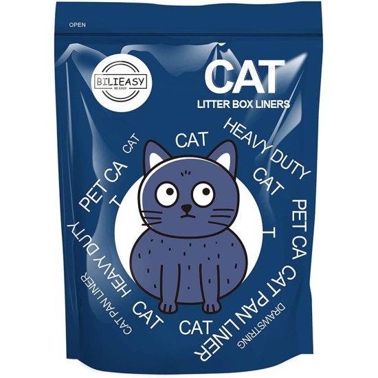 Cat Litter Tray Liners Large with Drawstring, Scratch-Resistant Bags for Medium and Large Litter Trays, 10 Pack (L20 Pack) Cat Litter Tray Liners Large with Drawstring, Scratch-Resistant Bags for Medium and Large Litter Trays, 10 Pack (L20 Pack)