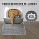 Cat Litter Tray Mat, 40 x 50 cm, Double Layer Cat Litter Tray Mat, Velcro Cat Litter Mat, Easy to Clean, Non-Slip, Durable, Cat Mat, Silver Grey Cat Litter Tray Mat, 40 x 50 cm, Double Layer Cat Litter Tray Mat, Velcro Cat Litter Mat, Easy to Clean, Non-Slip, Durable, Cat Mat, Silver Grey