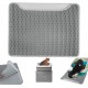 Cat Litter Tray Mat, 40 x 50 cm, Double Layer Cat Litter Tray Mat, Velcro Cat Litter Mat, Easy to Clean, Non-Slip, Durable, Cat Mat, Silver Grey Cat Litter Tray Mat, 40 x 50 cm, Double Layer Cat Litter Tray Mat, Velcro Cat Litter Mat, Easy to Clean, Non-Slip, Durable, Cat Mat, Silver Grey