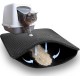 Cat Litter Tray Mat, 46 x 60 cm Honeycomb Design Cat Litter Mat, Waterproof Double Mat Cat Litter Tray, Foldable Cat Litter Mat, Cat Litter Mat, Black Cat Litter Tray Mat, 46 x 60 cm Honeycomb Design Cat Litter Mat, Waterproof Double Mat Cat Litter Tray, Foldable Cat Litter Mat, Cat Litter Mat, Black