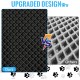 Cat Litter Tray Mat, 46 x 60 cm Honeycomb Design Cat Litter Mat, Waterproof Double Mat Cat Litter Tray, Foldable Cat Litter Mat, Cat Litter Mat, Black Cat Litter Tray Mat, 46 x 60 cm Honeycomb Design Cat Litter Mat, Waterproof Double Mat Cat Litter Tray, Foldable Cat Litter Mat, Cat Litter Mat, Black
