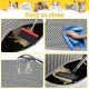 Cat Litter Tray Mat 60 x 45 cm with Velcro Fastener and Large Hole Design, Cat Litter Mat, Double Waterproof and Non-Slip, Cat Litter Mat, Non-Toxic Material, Cat Litter Mat, Black Cat Litter Tray Mat 60 x 45 cm with Velcro Fastener and Large Hole Design, Cat Litter Mat, Double Waterproof and Non-Slip, Cat Litter Mat, Non-Toxic Material, Cat Litter Mat, Black