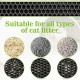 Cat Litter Tray Mat 60 x 45 cm with Velcro Fastener and Large Hole Design, Cat Litter Mat, Double Waterproof and Non-Slip, Cat Litter Mat, Non-Toxic Material, Cat Litter Mat, Black Cat Litter Tray Mat 60 x 45 cm with Velcro Fastener and Large Hole Design, Cat Litter Mat, Double Waterproof and Non-Slip, Cat Litter Mat, Non-Toxic Material, Cat Litter Mat, Black