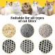 Cat Litter Tray Mat 60 x 45 cm with Velcro Fastener and Large Hole Design, Cat Litter Mat, Double Waterproof and Non-Slip, Cat Litter Mat, Non-Toxic Material, Cat Litter Mat, Black Cat Litter Tray Mat 60 x 45 cm with Velcro Fastener and Large Hole Design, Cat Litter Mat, Double Waterproof and Non-Slip, Cat Litter Mat, Non-Toxic Material, Cat Litter Mat, Black