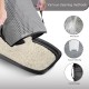 Cat Litter Tray Mat, 61 x 38 cm Honeycomb Double Layer Non-Slip Cat Litter Mat, Waterproof and Urine Proof Cat Mat, Cat Litter Tray for Litter Catcher, Cat Litter Mat, Litter Control [Black]