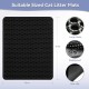Cat Litter Tray Mat, 61 x 38 cm Honeycomb Double Layer Non-Slip Cat Litter Mat, Waterproof and Urine Proof Cat Mat, Cat Litter Tray for Litter Catcher, Cat Litter Mat, Litter Control [Black]