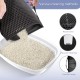 Cat Litter Tray Mat, 61 x 38 cm Honeycomb Double Layer Non-Slip Cat Litter Mat, Waterproof and Urine Proof Cat Mat, Cat Litter Tray for Litter Catcher, Cat Litter Mat, Litter Control [Black]