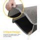 Cat Litter Tray Mat, 76 x 54.5 cm Large Cat Litter Mat, Double Layer Waterproof Cat Mat, Cat Litter Tray, Easy to Clean, Non-Slip Cat Mat on the Floor, Grey Cat Litter Tray Mat, 76 x 54.5 cm Large Cat Litter Mat, Double Layer Waterproof Cat Mat, Cat Litter Tray, Easy to Clean, Non-Slip Cat Mat on the Floor, Grey
