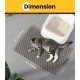 Cat Litter Tray Mat, 76 x 54.5 cm Large Cat Litter Mat, Double Layer Waterproof Cat Mat, Cat Litter Tray, Easy to Clean, Non-Slip Cat Mat on the Floor, Grey Cat Litter Tray Mat, 76 x 54.5 cm Large Cat Litter Mat, Double Layer Waterproof Cat Mat, Cat Litter Tray, Easy to Clean, Non-Slip Cat Mat on the Floor, Grey