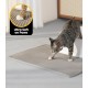 Cat Litter Tray Mat, 76 x 54.5 cm Large Cat Litter Mat, Double Layer Waterproof Cat Mat, Cat Litter Tray, Easy to Clean, Non-Slip Cat Mat on the Floor, Grey Cat Litter Tray Mat, 76 x 54.5 cm Large Cat Litter Mat, Double Layer Waterproof Cat Mat, Cat Litter Tray, Easy to Clean, Non-Slip Cat Mat on the Floor, Grey