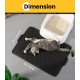Cat Litter Tray Mat, 76 x 54.5 cm Large Cat Litter Mat, Double Layer Waterproof Cat Mat, Cat Litter Tray, Easy to Clean, Non-Slip Cat Mat on the Floor, Grey Cat Litter Tray Mat, 76 x 54.5 cm Large Cat Litter Mat, Double Layer Waterproof Cat Mat, Cat Litter Tray, Easy to Clean, Non-Slip Cat Mat on the Floor, Grey