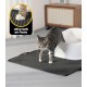 Cat Litter Tray Mat, 76 x 54.5 cm Large Cat Litter Mat, Double Layer Waterproof Cat Mat, Cat Litter Tray, Easy to Clean, Non-Slip Cat Mat on the Floor, Grey Cat Litter Tray Mat, 76 x 54.5 cm Large Cat Litter Mat, Double Layer Waterproof Cat Mat, Cat Litter Tray, Easy to Clean, Non-Slip Cat Mat on the Floor, Grey