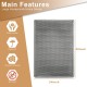 Cat Litter Tray Mat, 90 x 76 cm EVA Cat Litter Mat, Honeycomb Cat Litter Mat, Double Layer, Grey, 1 Side Connected Cat Litter Tray Mat, 90 x 76 cm EVA Cat Litter Mat, Honeycomb Cat Litter Mat, Double Layer, Grey, 1 Side Connected