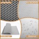 Cat Litter Tray Mat, 90 x 76 cm EVA Cat Litter Mat, Honeycomb Cat Litter Mat, Double Layer, Grey, 1 Side Connected Cat Litter Tray Mat, 90 x 76 cm EVA Cat Litter Mat, Honeycomb Cat Litter Mat, Double Layer, Grey, 1 Side Connected
