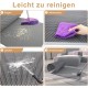 Cat Litter Tray Mat, 90 x 76 cm EVA Cat Litter Mat, Honeycomb Cat Litter Mat, Double Layer, Grey, 1 Side Connected Cat Litter Tray Mat, 90 x 76 cm EVA Cat Litter Mat, Honeycomb Cat Litter Mat, Double Layer, Grey, 1 Side Connected