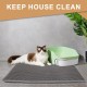 Cat Litter Tray Mat, 90 x 76 cm EVA Cat Litter Mat, Honeycomb Cat Litter Mat, Double Layer, Grey, 1 Side Connected Cat Litter Tray Mat, 90 x 76 cm EVA Cat Litter Mat, Honeycomb Cat Litter Mat, Double Layer, Grey, 1 Side Connected