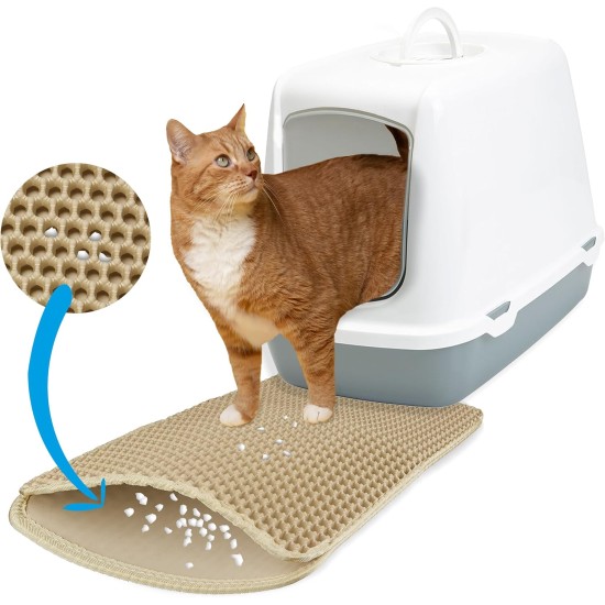 Cat Litter Tray Mat Black XS: Cat Mat Cat Litter Tray 30 x 40 cm Washable Extra Small - Cat Litter Collection Mat - Space-Saving Cat Litter Tray Mat - Cat Litter Tray Mat Inovida Cat Litter Tray Mat Black XS: Cat Mat Cat Litter Tray 30 x 40 cm Washable Extra Small - Cat Litter Collection Mat - Space-Saving Cat Litter Tray Mat - Cat Litter Tray Mat Inovida