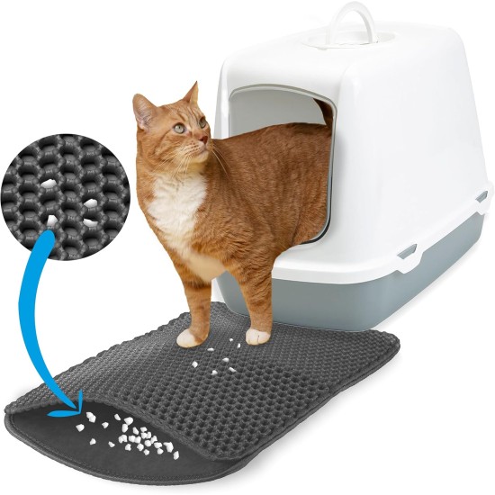 Cat Litter Tray Mat Black XS: Cat Mat Cat Litter Tray 30 x 40 cm Washable Extra Small - Cat Litter Collection Mat - Space-Saving Cat Litter Tray Mat - Cat Litter Tray Mat Inovida Cat Litter Tray Mat Black XS: Cat Mat Cat Litter Tray 30 x 40 cm Washable Extra Small - Cat Litter Collection Mat - Space-Saving Cat Litter Tray Mat - Cat Litter Tray Mat Inovida