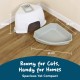 Cat Litter Tray Oval Hooded Kitten Toilet Lightweight Hygienic with Filter Grey Cat Litter Tray Oval Hooded Kitten Toilet Lightweight Hygienic with Filter Grey