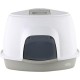 Cat Litter Tray Oval Hooded Kitten Toilet Lightweight Hygienic with Filter Grey Cat Litter Tray Oval Hooded Kitten Toilet Lightweight Hygienic with Filter Grey