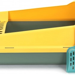 Cat Litter Tray with Scoop, Compact Design, Easy Cleaning, Durable Material, Ideal for Cat Hygiene and Comfort Cat Litter Tray with Scoop, Compact Design, Easy Cleaning, Durable Material, Ideal for Cat Hygiene and Comfort