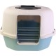 Cat Love Space Saver Corner Hooded Cat Pan, Green Cat Love Space Saver Corner Hooded Cat Pan, Green