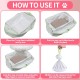 Cat Waste Bags with Filter Hole, Cat Litter Tray Inserts, Drawstring Bag, Sieve Cat Litter Liners for Cat Litter Tray (14 Pieces, 2 Packs) Cat Waste Bags with Filter Hole, Cat Litter Tray Inserts, Drawstring Bag, Sieve Cat Litter Liners for Cat Litter Tray (14 Pieces, 2 Packs)