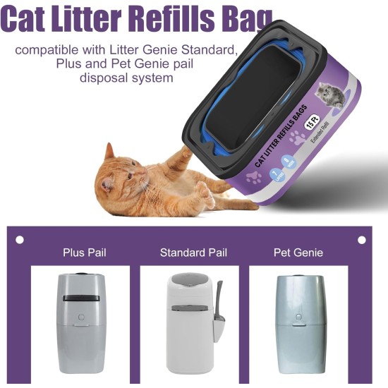 Cat Wizard Standard, Enhanced und Extra Large Litter Box Refills, 15 Fuß lang pro Box, 4 Boxen, Ultra Odor Control Scented Cat Wizard Standard, Enhanced und Extra Large Litter Box Refills, 15 Fuß lang pro Box, 4 Boxen, Ultra Odor Control Scented