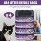 Cat Wizard Standard, Enhanced und Extra Large Litter Box Refills, 15 Fuß lang pro Box, 4 Boxen, Ultra Odor Control Scented Cat Wizard Standard, Enhanced und Extra Large Litter Box Refills, 15 Fuß lang pro Box, 4 Boxen, Ultra Odor Control Scented