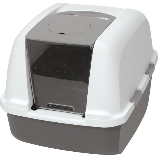 Catit Jumbo Hooded Cat Pan, gray Catit Jumbo Hooded Cat Pan, gray