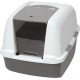 Catit Jumbo Hooded Cat Pan, gray
