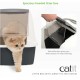 Catit Jumbo Hooded Cat Pan, gray