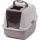 Catit Jumbo Hooded Cat Pan, gray