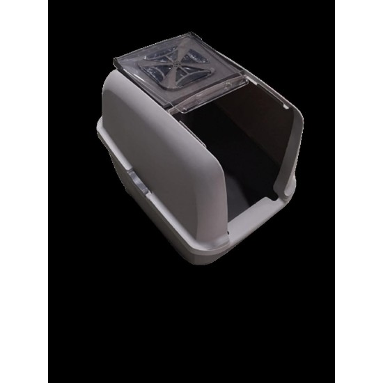 Catit Jumbo Hooded Cat Pan, gray Catit Jumbo Hooded Cat Pan, gray