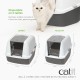 Catit Jumbo Hooded Cat Pan, gray