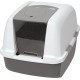 Catit Jumbo Hooded Cat Pan, gray