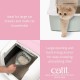 Catit Jumbo Hooded Cat Pan, gray