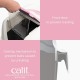 Catit Jumbo Hooded Cat Pan, gray