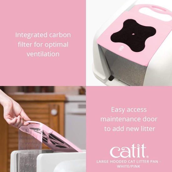 Catit Jumbo Hooded Cat Pan, gray Catit Jumbo Hooded Cat Pan, gray