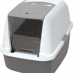 Catit litter box with cover, white / gray Catit litter box with cover, white / gray