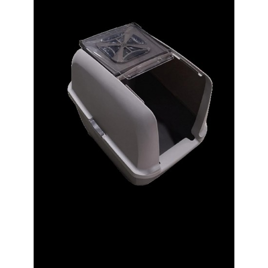 Catit litter box with cover, white / gray Catit litter box with cover, white / gray