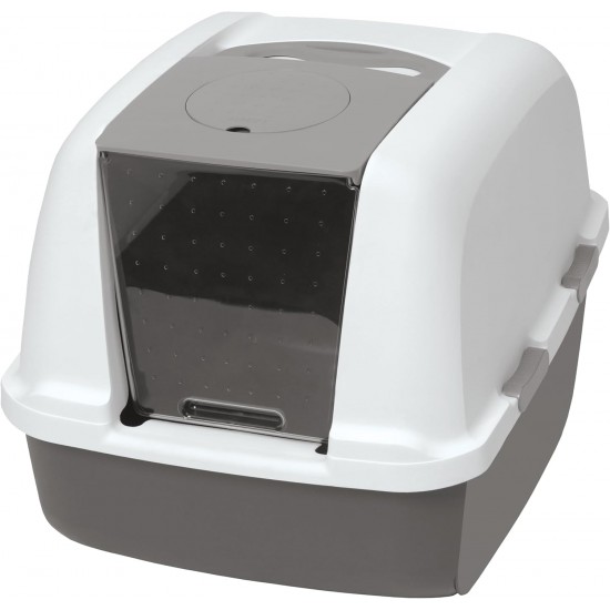 Catit litter box with cover, white / gray Catit litter box with cover, white / gray